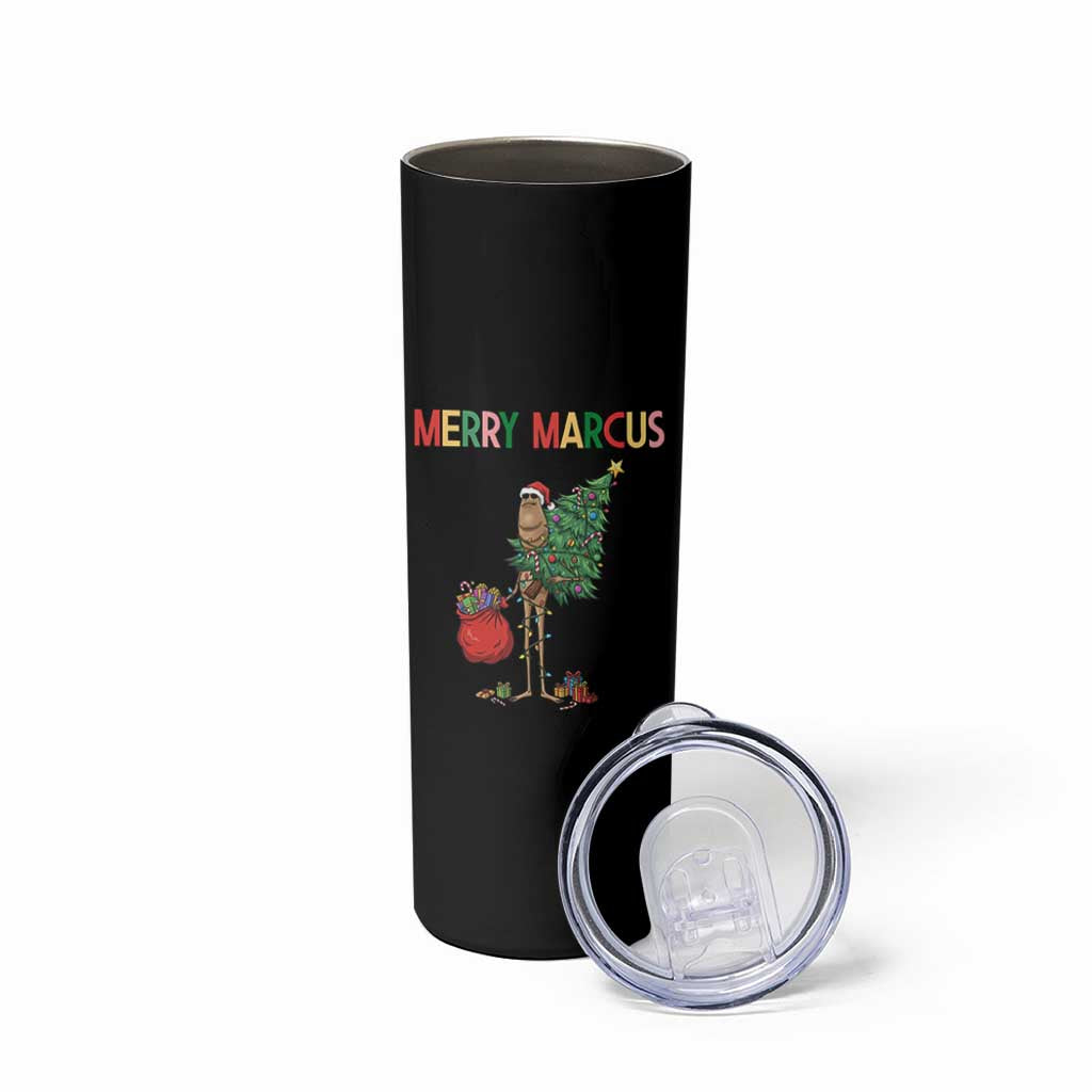 Marcus The Worm Christmas Meme Skinny Tumbler - Wonder Print Shop