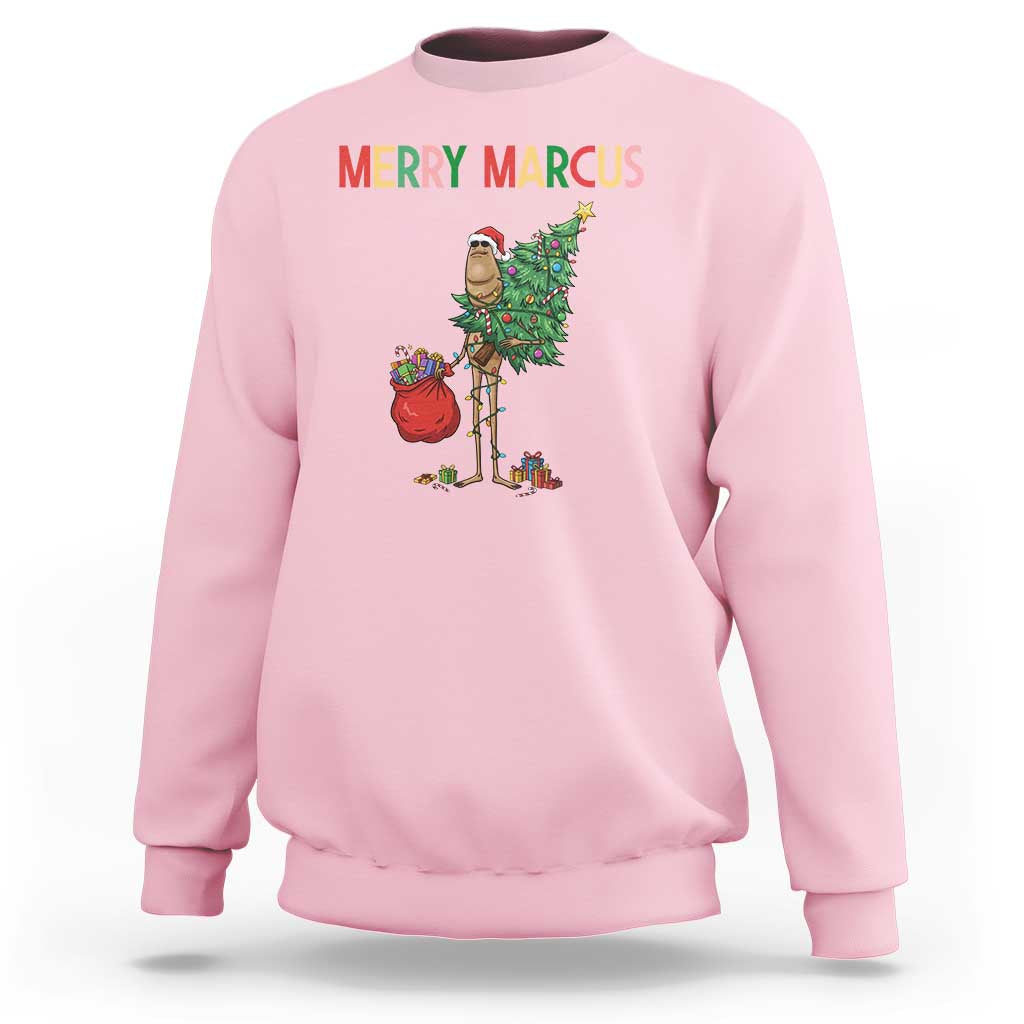Marcus The Worm Christmas Meme Sweatshirt - Wonder Print Shop