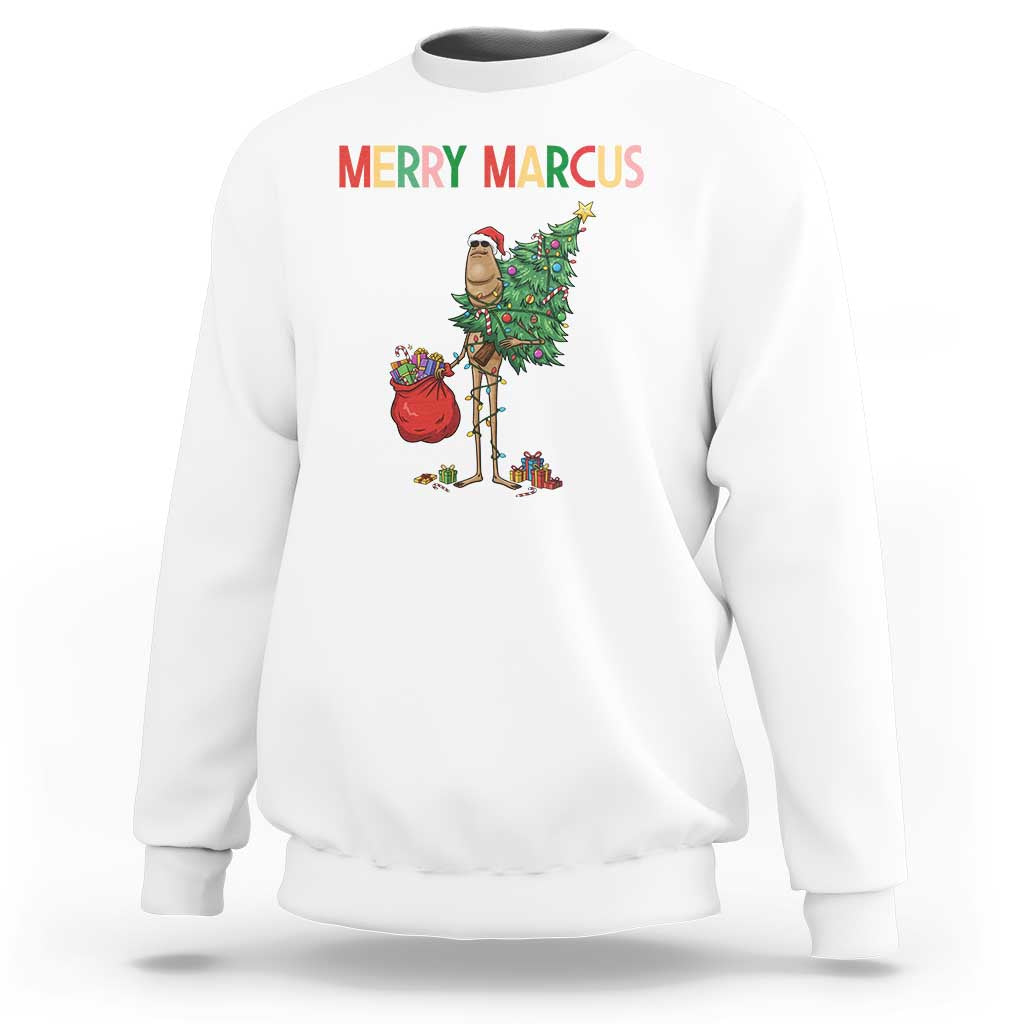 Marcus The Worm Christmas Meme Sweatshirt - Wonder Print Shop
