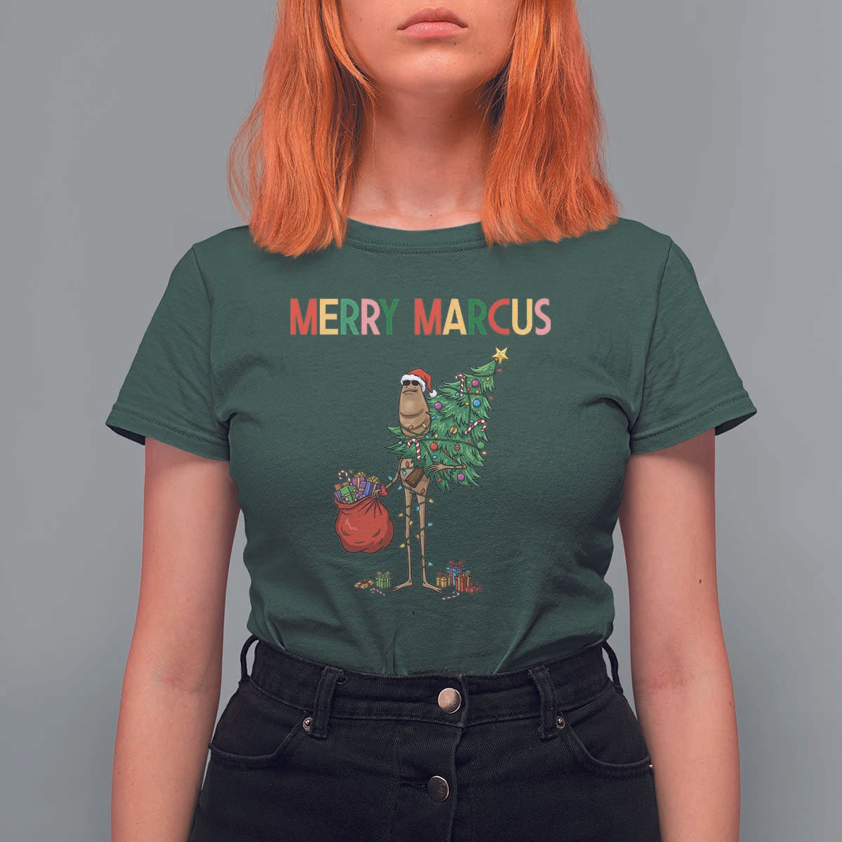 Marcus The Worm Christmas Meme T Shirt For Women - Wonder Print Shop
