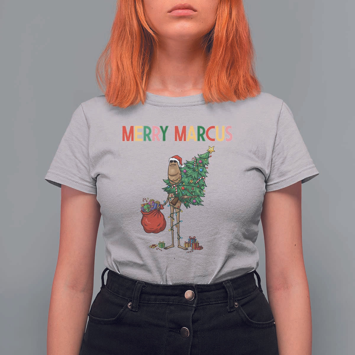 Marcus The Worm Christmas Meme T Shirt For Women - Wonder Print Shop
