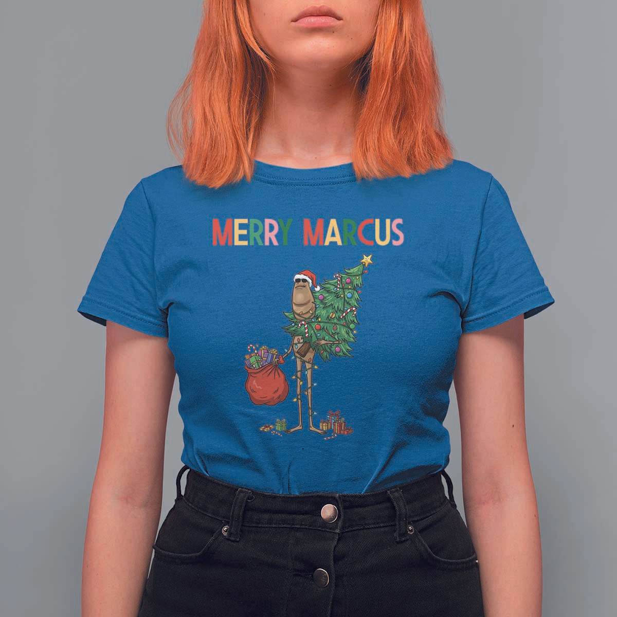 Marcus The Worm Christmas Meme T Shirt For Women - Wonder Print Shop