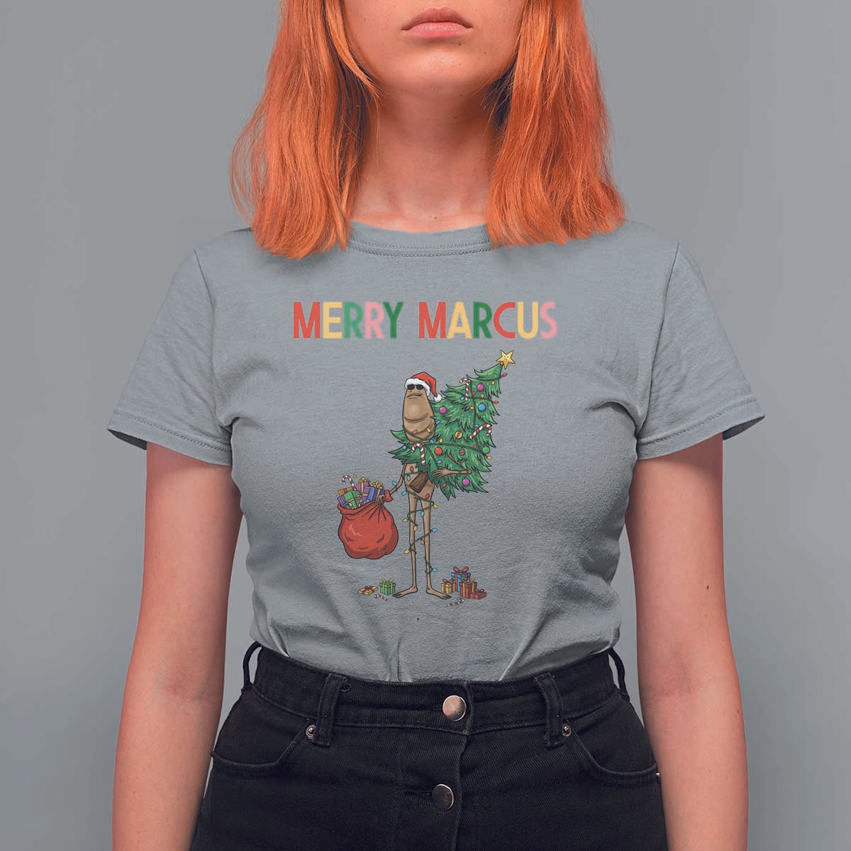 Marcus The Worm Christmas Meme T Shirt For Women - Wonder Print Shop
