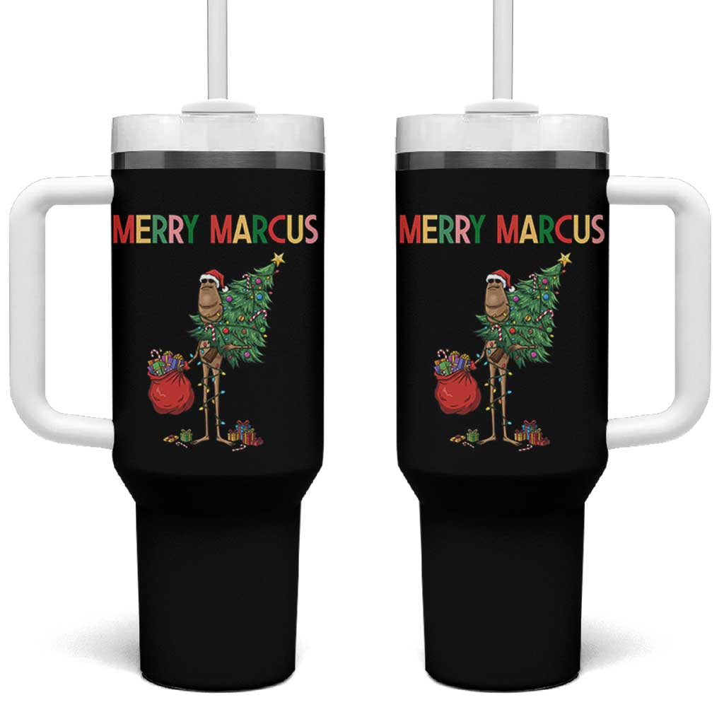 Marcus The Worm Christmas Meme Tumbler With Handle - Wonder Print Shop