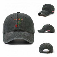 Marcus The Worm Christmas Meme Washed Cotton Baseball Cap