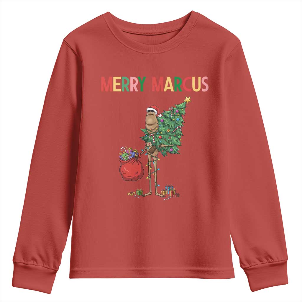 Marcus The Worm Christmas Meme Youth Sweatshirt - Wonder Print Shop