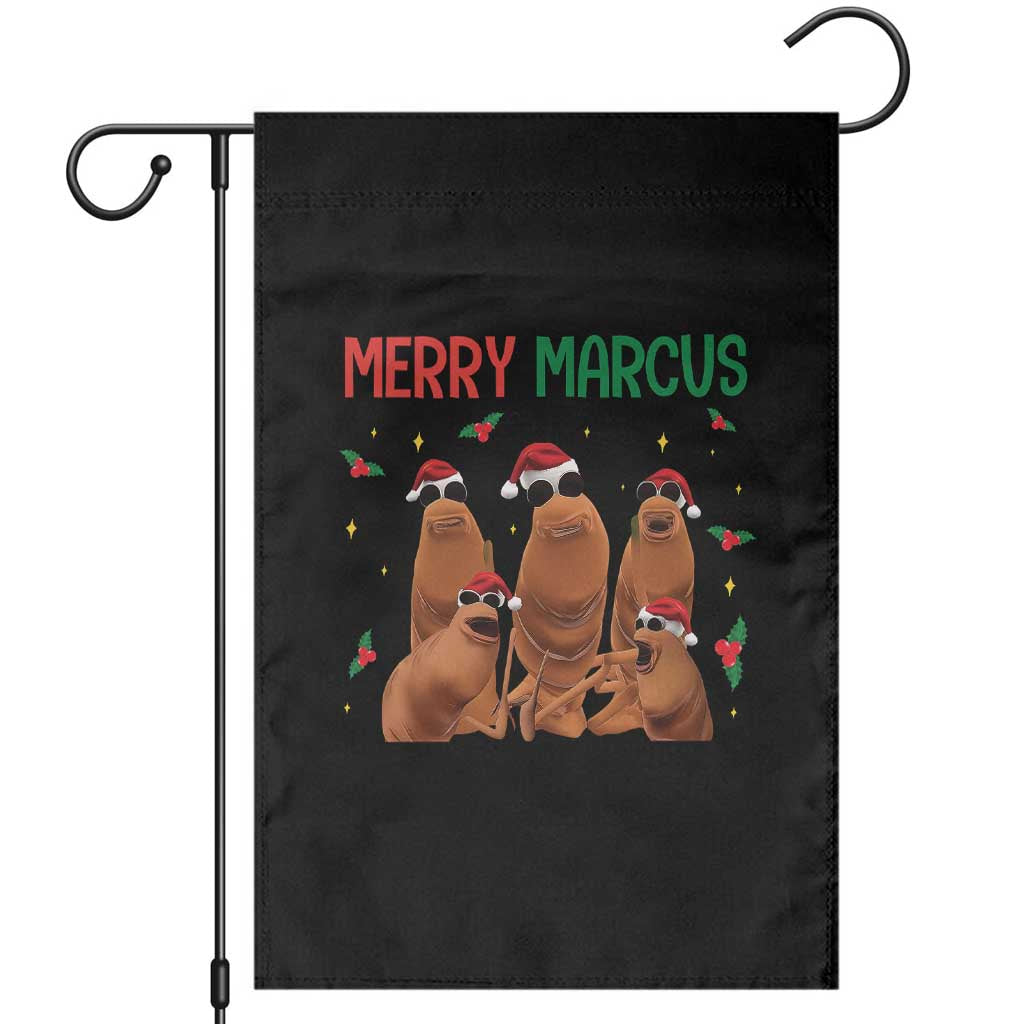 Marcus The Worm Christmas Meme Garden Flag Funny Brain Rot Gen Z Xmas - Wonder Print Shop