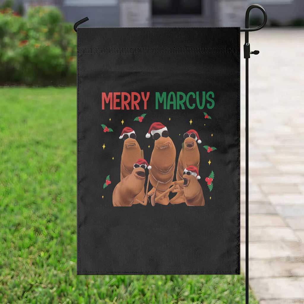 Marcus The Worm Christmas Meme Garden Flag Funny Brain Rot Gen Z Xmas - Wonder Print Shop