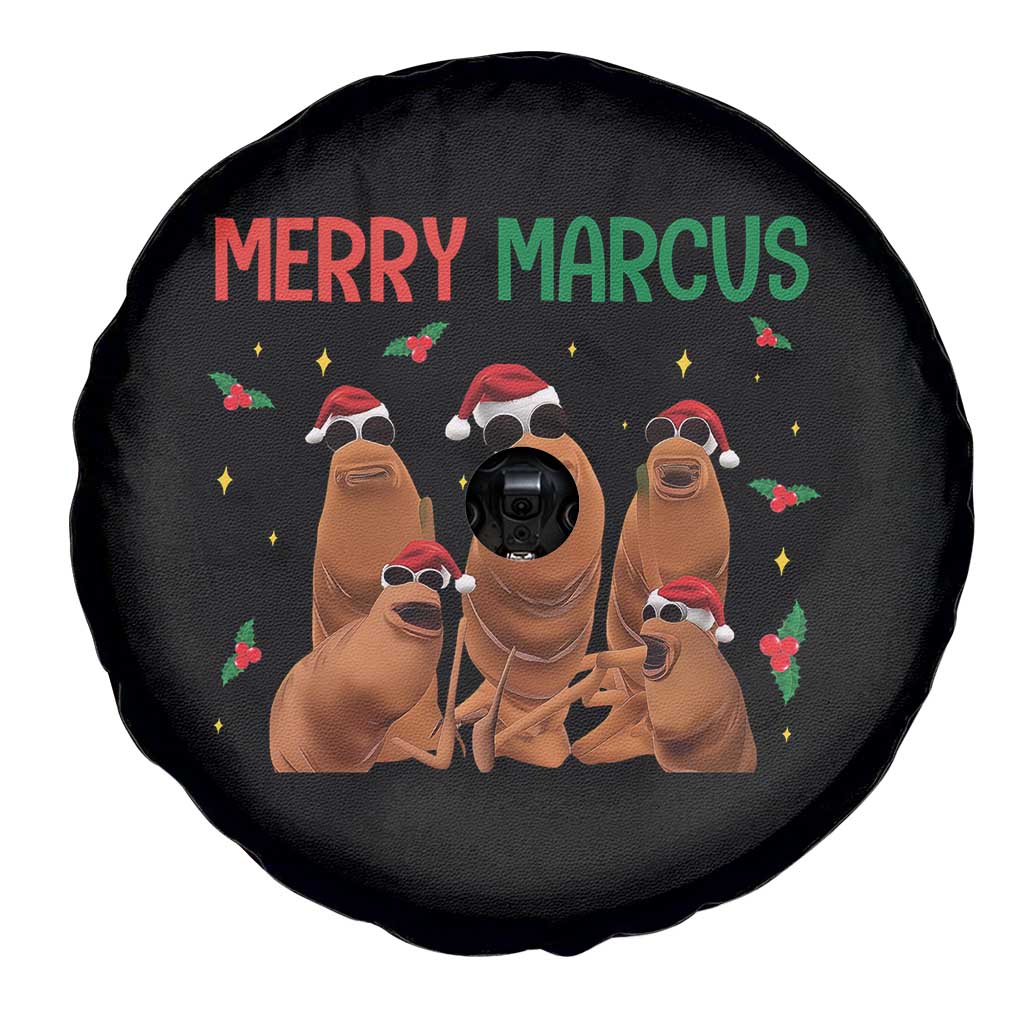 Marcus The Worm Christmas Meme Spare Tire Cover Funny Brain Rot Gen Z Xmas - Wonder Print Shop