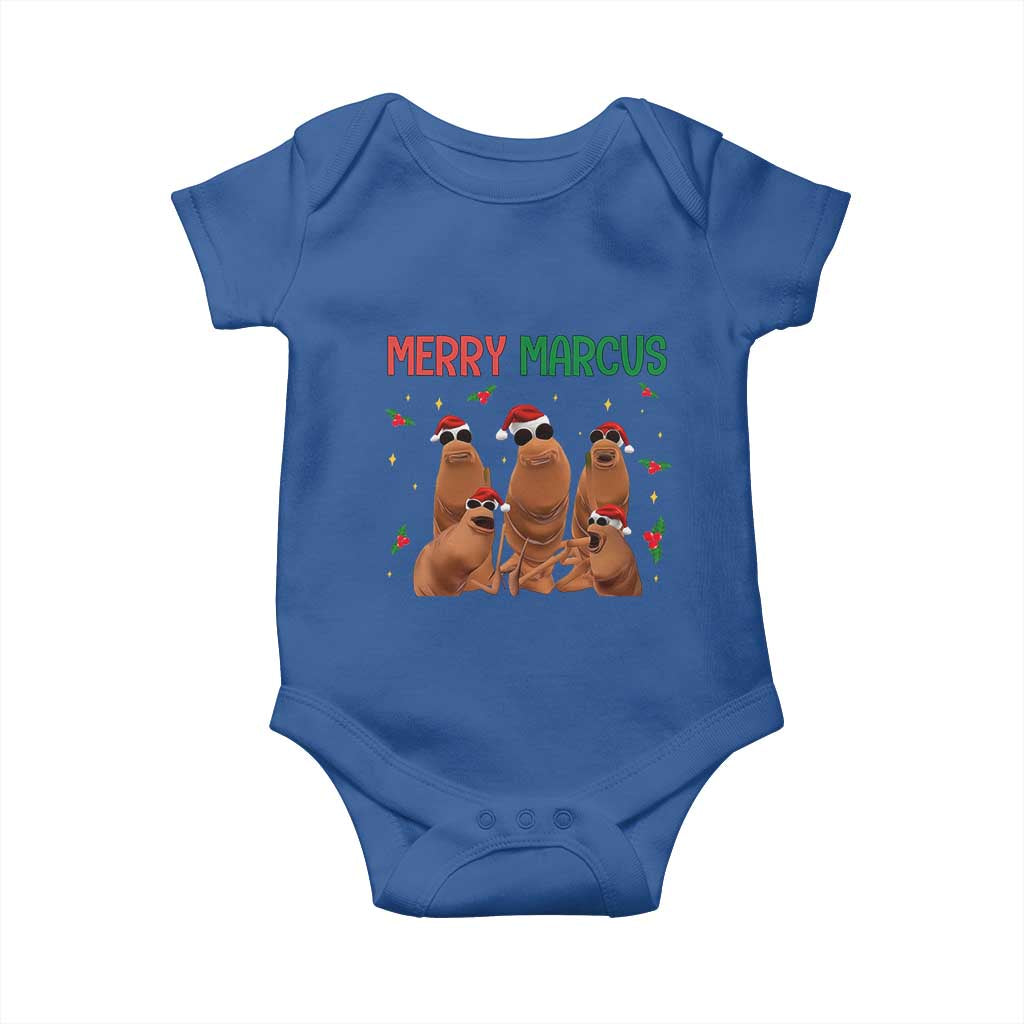Marcus The Worm Christmas Meme Baby Onesie Funny Brain Rot Gen Z Xmas - Wonder Print Shop