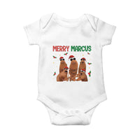 Marcus The Worm Christmas Meme Baby Onesie Funny Brain Rot Gen Z Xmas - Wonder Print Shop