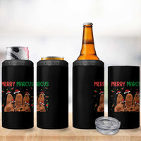 Marcus The Worm Christmas Meme 4 in 1 Can Cooler Tumbler Funny Brain Rot Gen Z Xmas - Wonder Print Shop