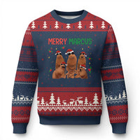 Marcus The Worm Xmas Meme Ugly Christmas Sweater Funny Brain Rot Gen Z Xmas - Wonder Print Shop