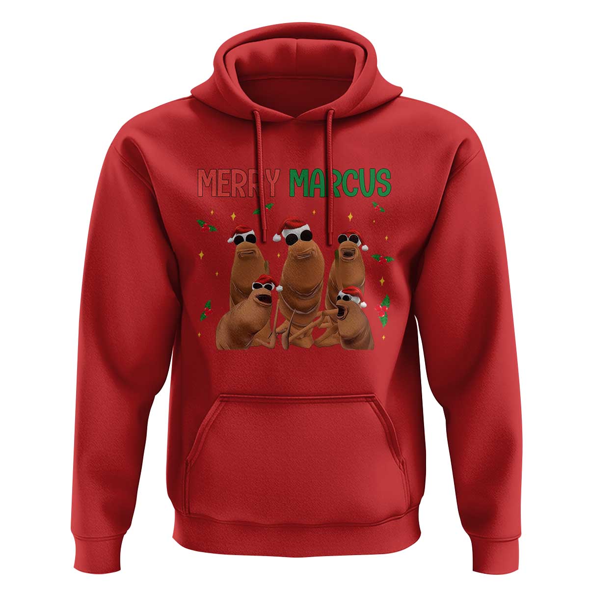Marcus The Worm Christmas Meme Hoodie Funny Brain Rot Gen Z Xmas - Wonder Print Shop