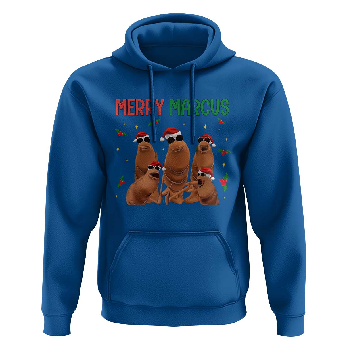 Marcus The Worm Christmas Meme Hoodie Funny Brain Rot Gen Z Xmas - Wonder Print Shop