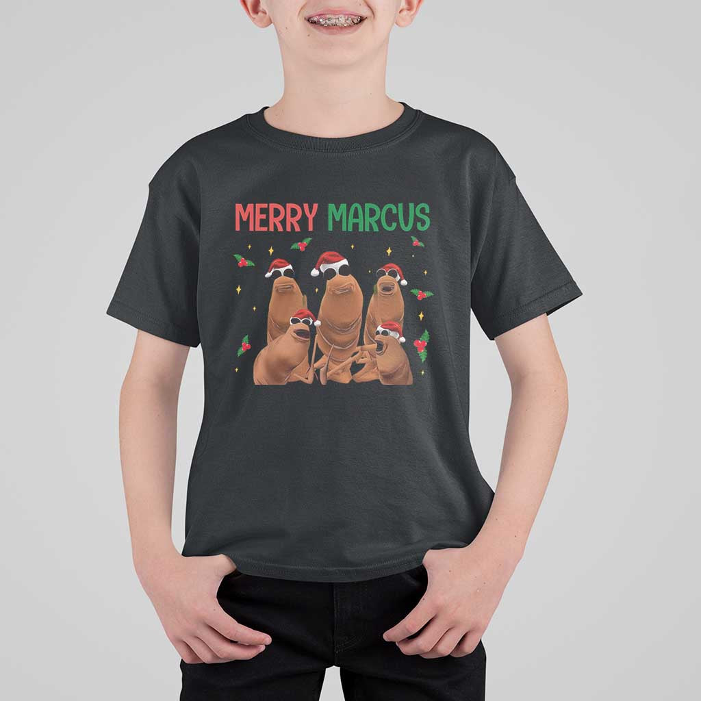 Marcus The Worm Christmas Meme T Shirt For Kid Funny Brain Rot Gen Z Xmas - Wonder Print Shop
