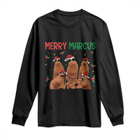 Marcus The Worm Christmas Meme Long Sleeve Shirt Funny Brain Rot Gen Z Xmas - Wonder Print Shop