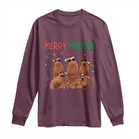 Marcus The Worm Christmas Meme Long Sleeve Shirt Funny Brain Rot Gen Z Xmas - Wonder Print Shop