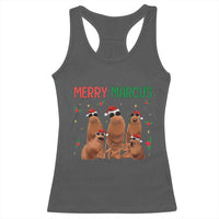 Marcus The Worm Christmas Meme Racerback Tank Top Funny Brain Rot Gen Z Xmas - Wonder Print Shop