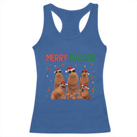 Marcus The Worm Christmas Meme Racerback Tank Top Funny Brain Rot Gen Z Xmas - Wonder Print Shop