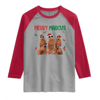 Marcus The Worm Christmas Meme Raglan Shirt Funny Brain Rot Gen Z Xmas - Wonder Print Shop