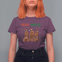 Marcus The Worm Christmas Meme T Shirt For Women Funny Brain Rot Gen Z Xmas - Wonder Print Shop