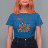Marcus The Worm Christmas Meme T Shirt For Women Funny Brain Rot Gen Z Xmas - Wonder Print Shop