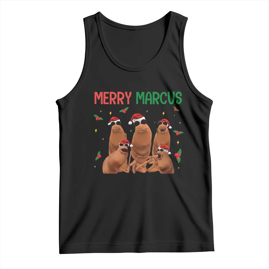 Marcus The Worm Christmas Meme Tank Top Funny Brain Rot Gen Z Xmas - Wonder Print Shop