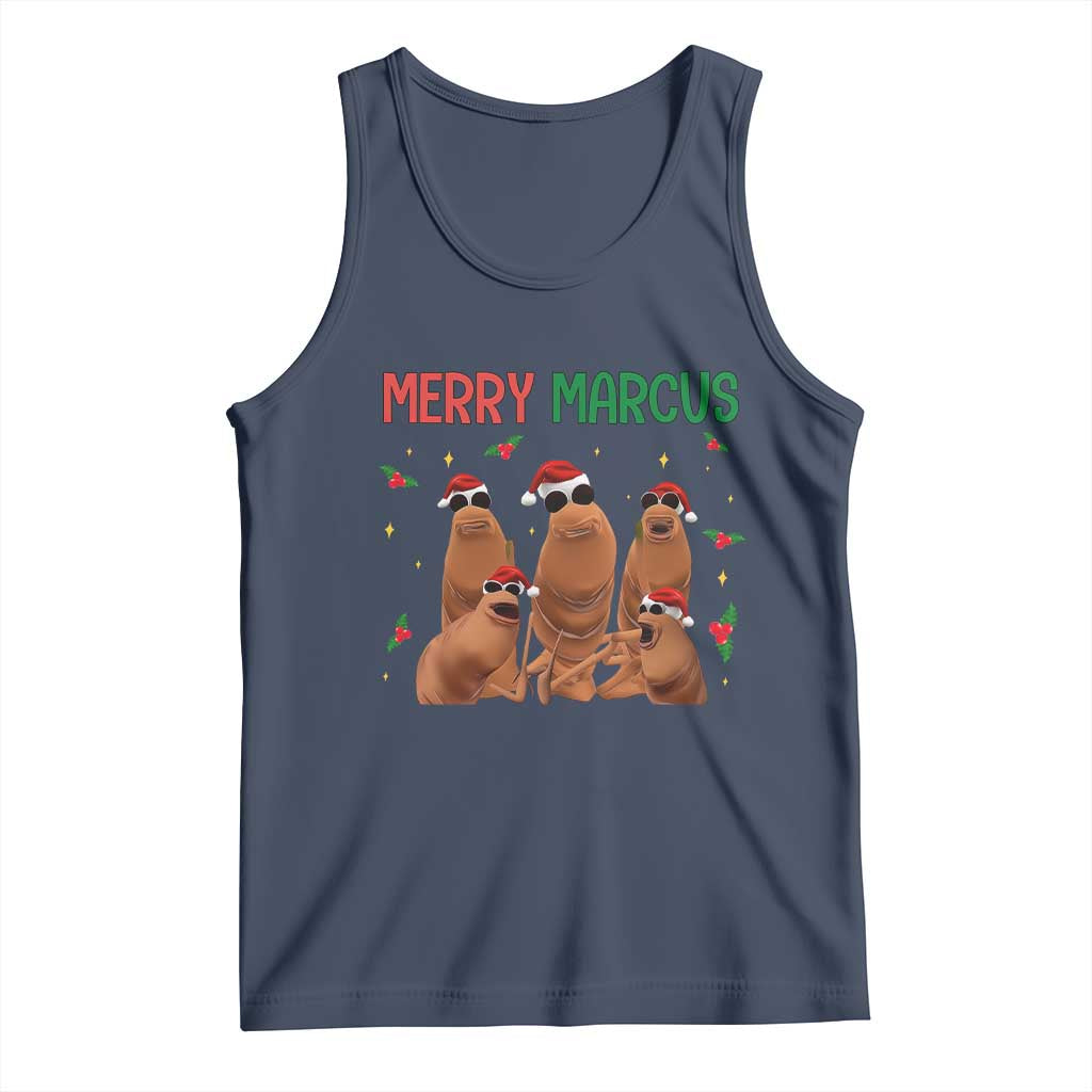 Marcus The Worm Christmas Meme Tank Top Funny Brain Rot Gen Z Xmas - Wonder Print Shop