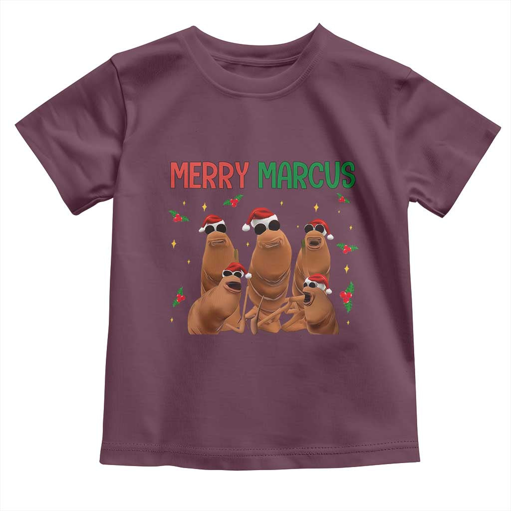 Marcus The Worm Christmas Meme Toddler T Shirt Funny Brain Rot Gen Z Xmas - Wonder Print Shop