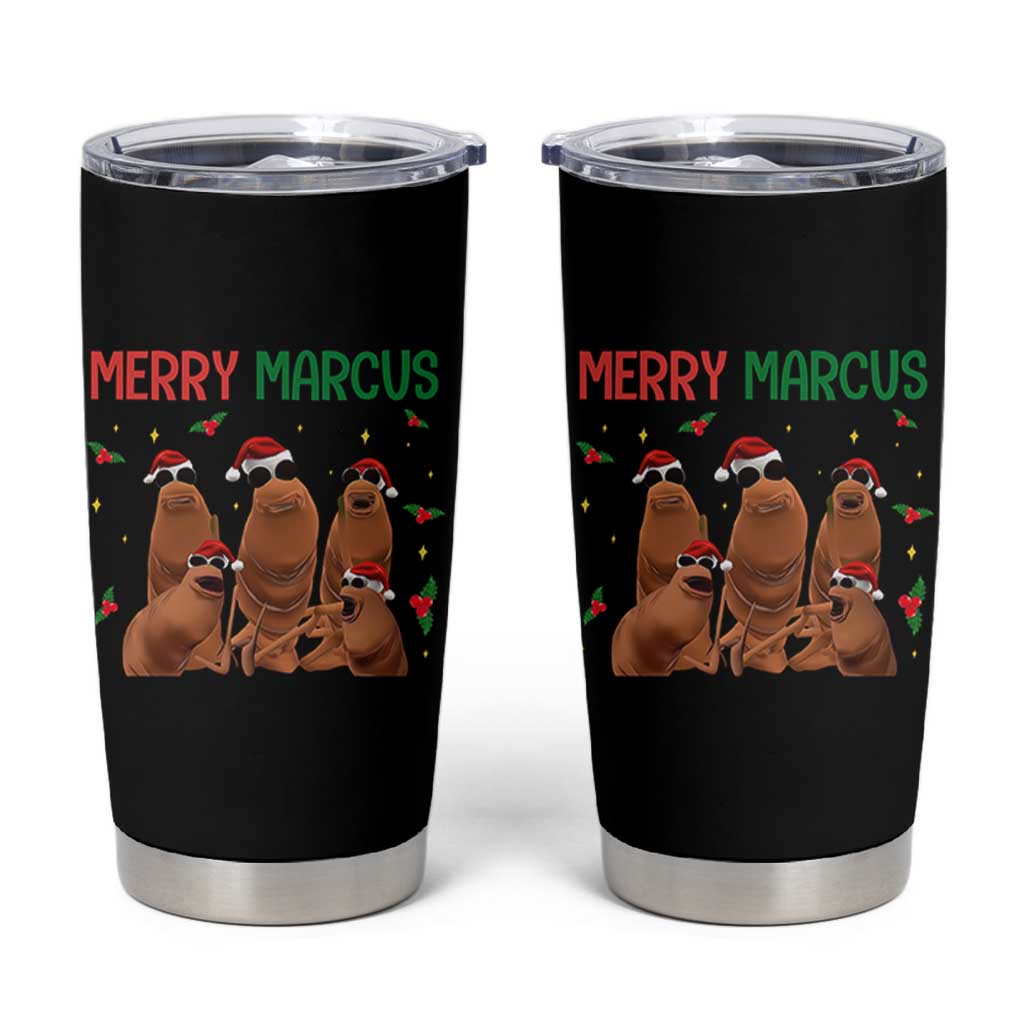Marcus The Worm Christmas Meme Tumbler Cup Funny Brain Rot Gen Z Xmas - Wonder Print Shop
