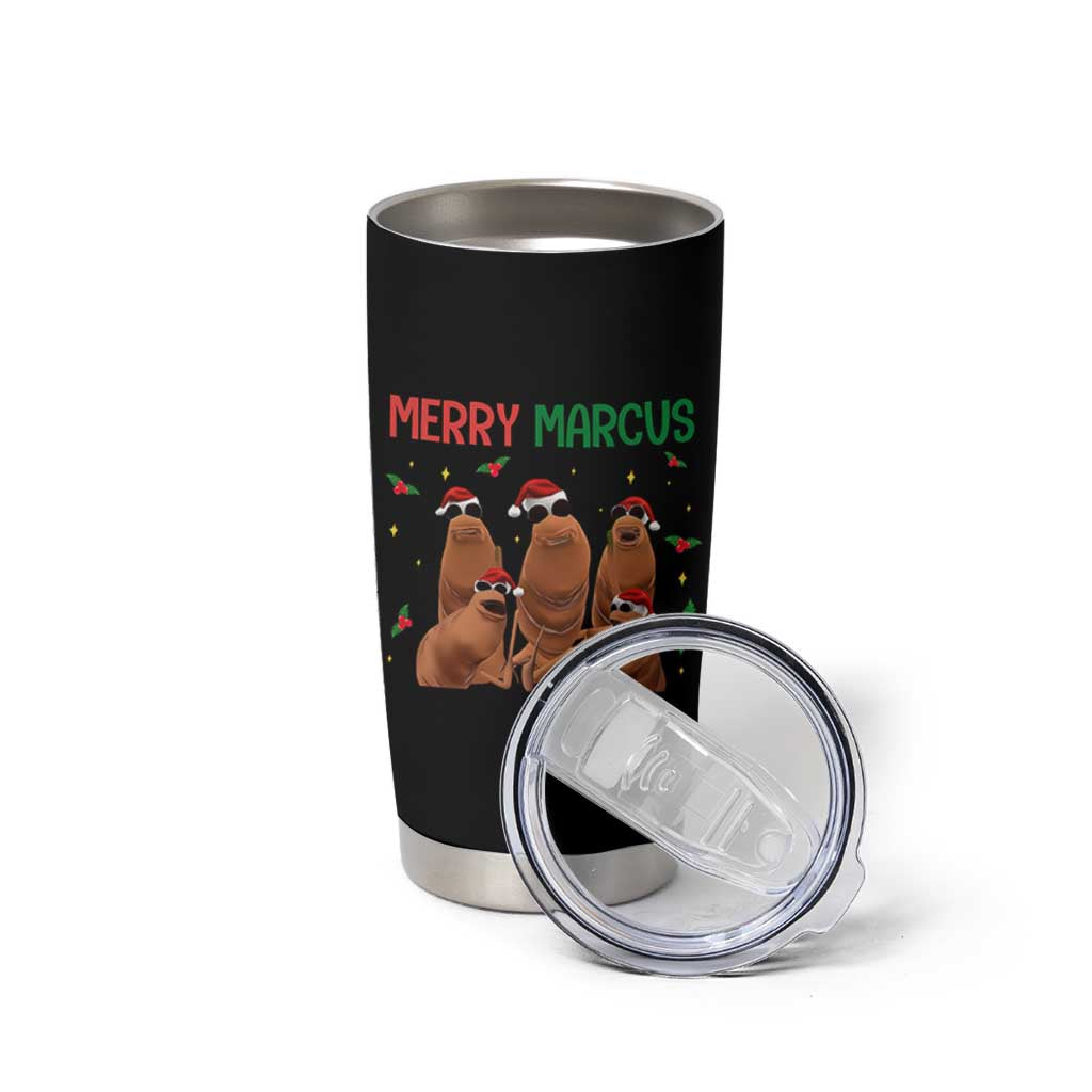 Marcus The Worm Christmas Meme Tumbler Cup Funny Brain Rot Gen Z Xmas - Wonder Print Shop