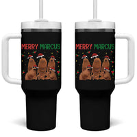 Marcus The Worm Christmas Meme Tumbler With Handle Funny Brain Rot Gen Z Xmas - Wonder Print Shop