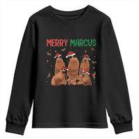 Marcus The Worm Christmas Meme Youth Sweatshirt Funny Brain Rot Gen Z Xmas - Wonder Print Shop