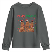Marcus The Worm Christmas Meme Youth Sweatshirt Funny Brain Rot Gen Z Xmas - Wonder Print Shop