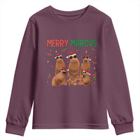 Marcus The Worm Christmas Meme Youth Sweatshirt Funny Brain Rot Gen Z Xmas - Wonder Print Shop