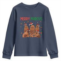 Marcus The Worm Christmas Meme Youth Sweatshirt Funny Brain Rot Gen Z Xmas - Wonder Print Shop