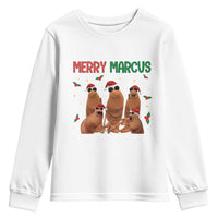 Marcus The Worm Christmas Meme Youth Sweatshirt Funny Brain Rot Gen Z Xmas - Wonder Print Shop