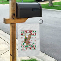 Marcus The Worm Robert Meme Christmas Garden Flag Funny Brain Rot Xmas - Wonder Print Shop