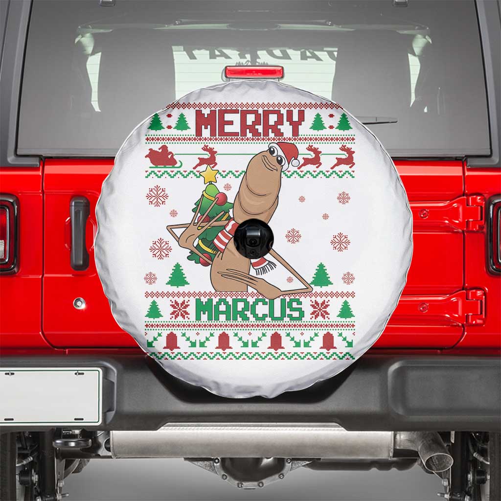 Marcus The Worm Robert Meme Christmas Spare Tire Cover Funny Brain Rot Xmas - Wonder Print Shop