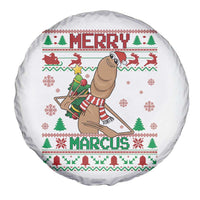 Marcus The Worm Robert Meme Christmas Spare Tire Cover Funny Brain Rot Xmas - Wonder Print Shop