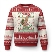 Marcus The Worm Robert Meme Xmas Ugly Christmas Sweater Funny Brain Rot Xmas - Wonder Print Shop
