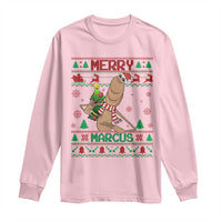 Marcus The Worm Robert Meme Christmas Long Sleeve Shirt Funny Brain Rot Xmas - Wonder Print Shop