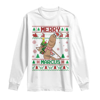 Marcus The Worm Robert Meme Christmas Long Sleeve Shirt Funny Brain Rot Xmas - Wonder Print Shop