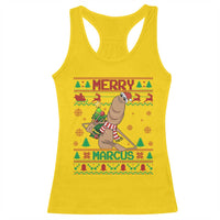 Marcus The Worm Robert Meme Christmas Racerback Tank Top Funny Brain Rot Xmas - Wonder Print Shop
