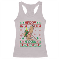 Marcus The Worm Robert Meme Christmas Racerback Tank Top Funny Brain Rot Xmas - Wonder Print Shop
