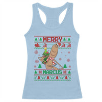 Marcus The Worm Robert Meme Christmas Racerback Tank Top Funny Brain Rot Xmas - Wonder Print Shop