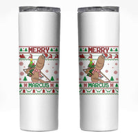 Marcus The Worm Robert Meme Christmas Skinny Tumbler Funny Brain Rot Xmas - Wonder Print Shop