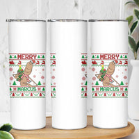 Marcus The Worm Robert Meme Christmas Skinny Tumbler Funny Brain Rot Xmas - Wonder Print Shop