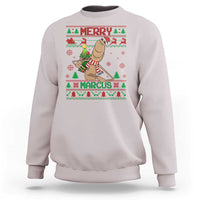 Marcus The Worm Robert Meme Christmas Sweatshirt Funny Brain Rot Xmas - Wonder Print Shop